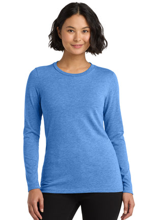 Allmade ®  Women's Tri-Blend Long Sleeve Tee AL6008 - Azure Blue | AllMade