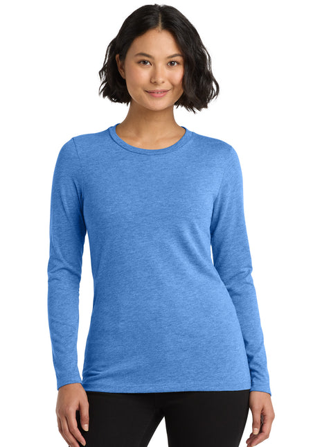 Allmade ®  Women's Tri-Blend Long Sleeve Tee AL6008 - Azure Blue | AllMade