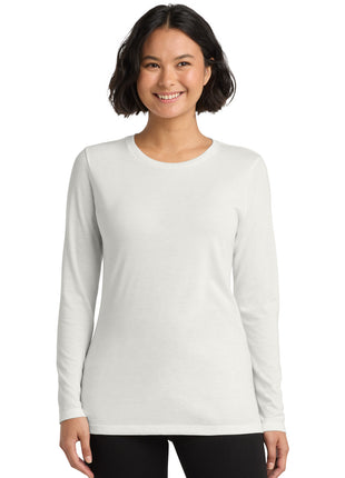 Allmade ®  Women's Tri-Blend Long Sleeve Tee AL6008 - Fairly White | AllMade