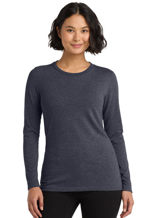Allmade ®  Women's Tri-Blend Long Sleeve Tee AL6008 - Rebel Blue | AllMade