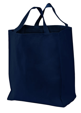 Port Authority® Ideal Twill Grocery Tote.  B100 - Navy | Port Authority