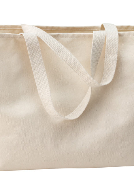 Port Authority® - Ideal Twill Jumbo Tote.  B300 - Natural | Port Authority