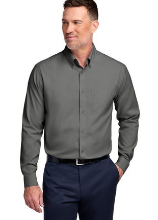 Brooks Brothers® Wrinkle-Free Stretch Pinpoint Shirt BB18000 - Deep Black | Brooks Brothers