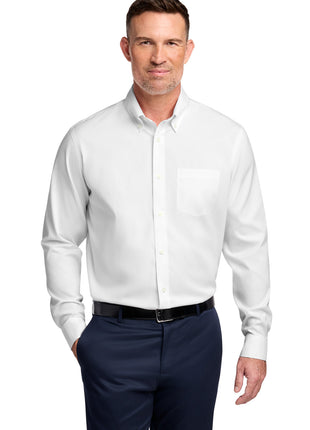 Brooks Brothers® Wrinkle-Free Stretch Pinpoint Shirt BB18000 - White | Brooks Brothers