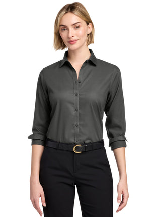 Brooks Brothers® Women's Wrinkle-Free Stretch Nailhead Shirt BB18003 - Deep Black | Brooks Brothers
