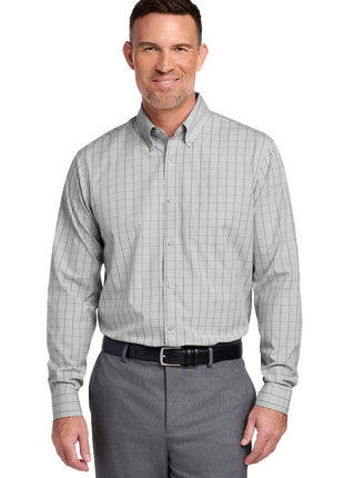 Brooks Brothers® Wrinkle-Free Stretch Patterned Shirt BB18008 - Shadow Grey | Brooks Brothers