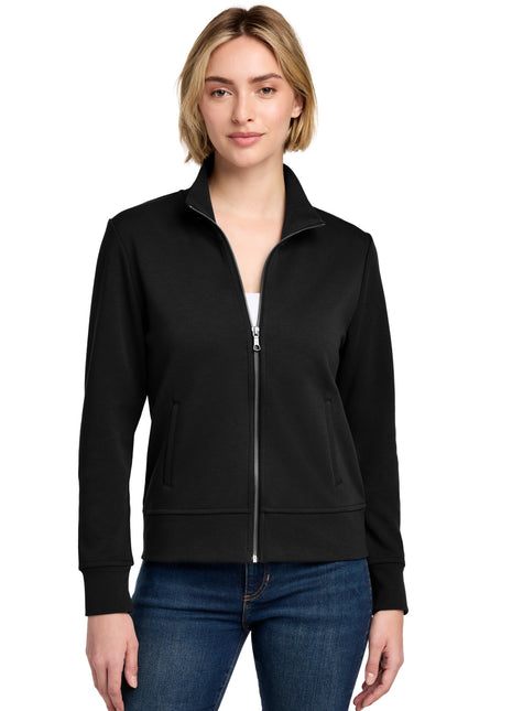 Brooks Brothers® Women's Double-Knit Full-Zip BB18211 - Deep Black | Brooks Brothers