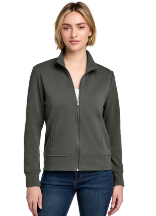 Brooks Brothers® Women's Double-Knit Full-Zip BB18211 - Windsor Grey | Brooks Brothers