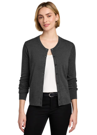 Brooks Brothers® Women's Washable Merino Cardigan Sweater BB18413 - Windsor Grey Heather | Brooks Brothers