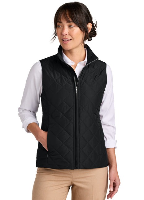 Brooks Brothers® Women's Quilted Vest BB18603 - Deep Black | Brooks Brothers
