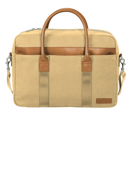 Brooks Brothers® Wells Briefcase BB18830 - Ledger Khaki | Brooks Brothers
