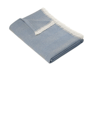 Brooks Brothers® Coastal Throw BB19001 - Compass Blue/ Parchment | Brooks Brothers
