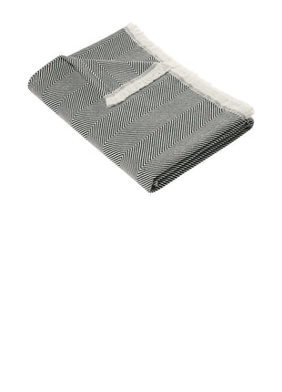 Brooks Brothers® Coastal Throw BB19001 - Windsor Grey/ Parchment | Brooks Brothers
