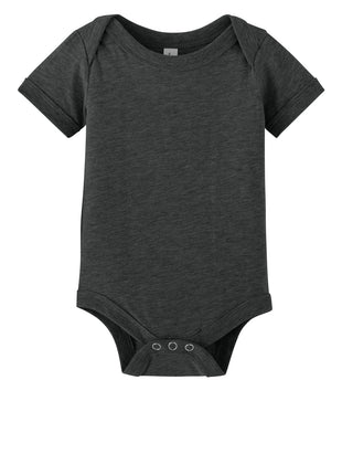 BELLA+CANVAS® Infant Jersey Short Sleeve One Piece BC100B - Dark Grey Heather | Bella + Canvas