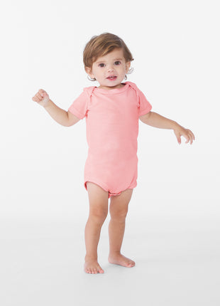 BELLA+CANVAS® Infant Jersey Short Sleeve One Piece BC100B - Pink | Bella + Canvas