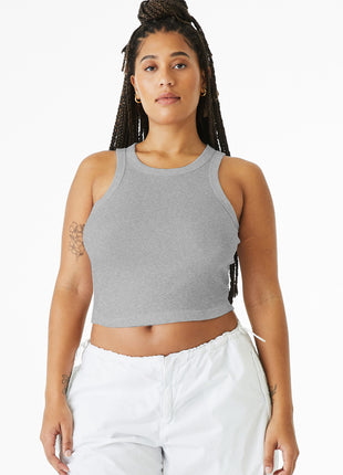 BELLA+CANVAS® Women's Micro Rib Racer Tank BC1019 - Athletic Heather | Bella + Canvas