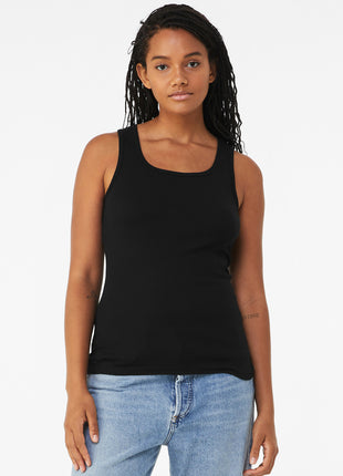 BELLA+CANVAS® Women's Baby Rib Tank BC1080 - Black | Bella + Canvas
