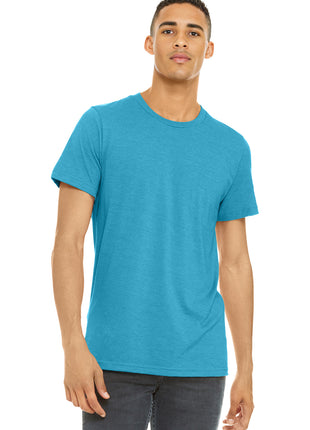 BELLA+CANVAS ® Unisex Heather CVC Short Sleeve Tee. BC3001CVC - Heather Aqua | Bella + Canvas