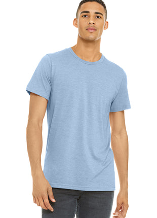 BELLA+CANVAS ® Unisex Heather CVC Short Sleeve Tee. BC3001CVC - Heather Baby Blue | Bella + Canvas