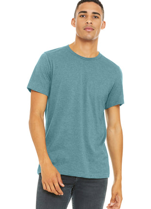 BELLA+CANVAS ® Unisex Heather CVC Short Sleeve Tee. BC3001CVC - Heather Blue Lagoon | Bella + Canvas