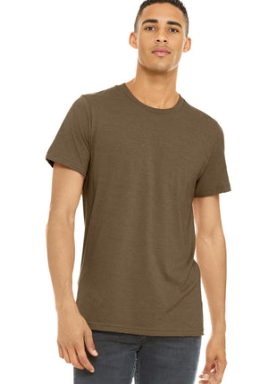 BELLA+CANVAS ® Unisex Heather CVC Short Sleeve Tee. BC3001CVC - Heather Brown | Bella + Canvas