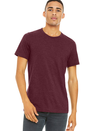 BELLA+CANVAS ® Unisex Heather CVC Short Sleeve Tee. BC3001CVC - Heather Cardinal | Bella + Canvas