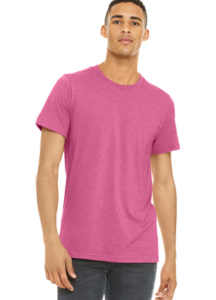 BELLA+CANVAS ® Unisex Heather CVC Short Sleeve Tee. BC3001CVC - Heather Charity Pink | Bella + Canvas