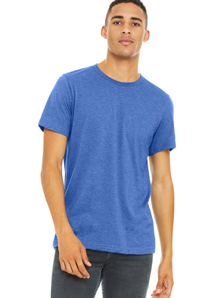 BELLA+CANVAS ® Unisex Heather CVC Short Sleeve Tee. BC3001CVC - Heather Columbia Blue | Bella + Canvas