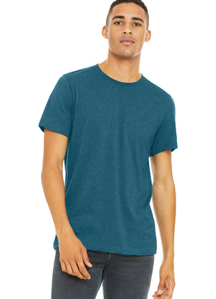 BELLA+CANVAS ® Unisex Heather CVC Short Sleeve Tee. BC3001CVC - Heather Deep Teal | Bella + Canvas