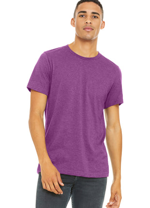 BELLA+CANVAS ® Unisex Heather CVC Short Sleeve Tee. BC3001CVC - Heather Magenta | Bella + Canvas
