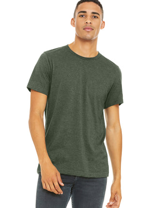 BELLA+CANVAS ® Unisex Heather CVC Short Sleeve Tee. BC3001CVC - Heather Military Green | Bella + Canvas