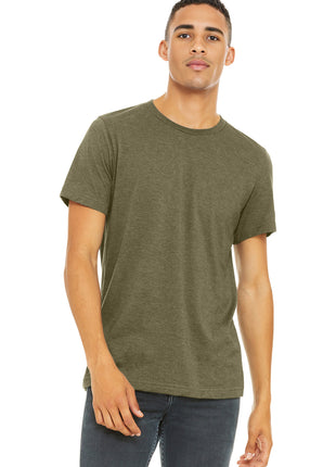 BELLA+CANVAS ® Unisex Heather CVC Short Sleeve Tee. BC3001CVC - Heather Olive | Bella + Canvas