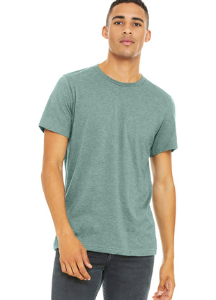BELLA+CANVAS ® Unisex Heather CVC Short Sleeve Tee. BC3001CVC - Heather Prism Dusty Blue | Bella + Canvas