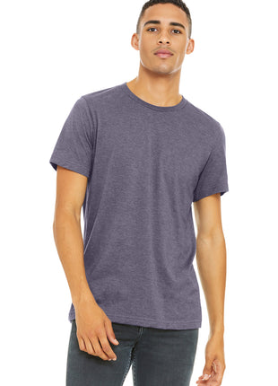 BELLA+CANVAS ® Unisex Heather CVC Short Sleeve Tee. BC3001CVC - Heather Purple | Bella + Canvas