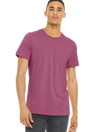 BELLA+CANVAS ® Unisex Heather CVC Short Sleeve Tee. BC3001CVC - Heather Raspberry | Bella + Canvas