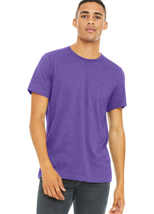 BELLA+CANVAS ® Unisex Heather CVC Short Sleeve Tee. BC3001CVC - Heather Team Purple | Bella + Canvas