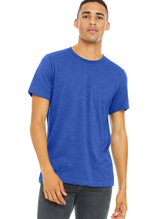 BELLA+CANVAS ® Unisex Heather CVC Short Sleeve Tee. BC3001CVC - Heather True Royal | Bella + Canvas