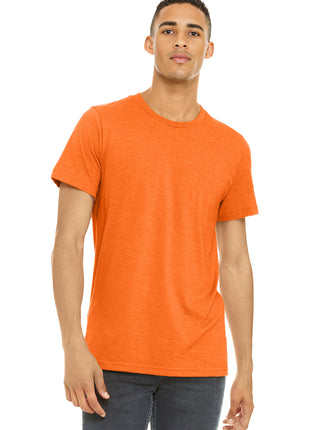 BELLA+CANVAS ® Unisex Heather CVC Short Sleeve Tee. BC3001CVC - Neon Orange | Bella + Canvas
