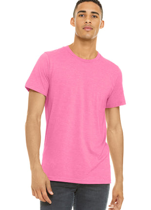 BELLA+CANVAS ® Unisex Heather CVC Short Sleeve Tee. BC3001CVC - Neon Pink | Bella + Canvas