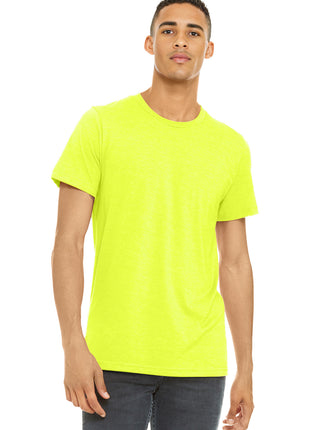 BELLA+CANVAS ® Unisex Heather CVC Short Sleeve Tee. BC3001CVC - Neon Yellow | Bella + Canvas
