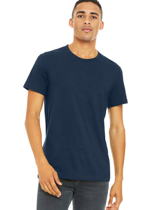 BELLA+CANVAS ® Unisex Heather CVC Short Sleeve Tee. BC3001CVC - Solid Navy Blend | Bella + Canvas
