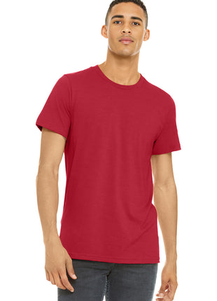 BELLA+CANVAS ® Unisex Heather CVC Short Sleeve Tee. BC3001CVC - Solid Red Blend | Bella + Canvas