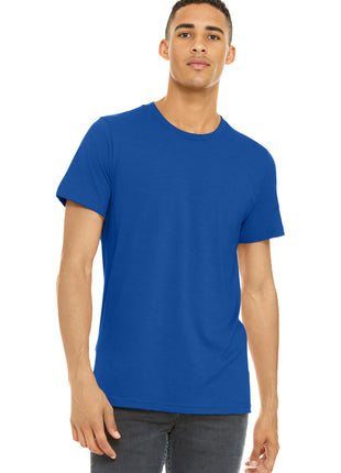 BELLA+CANVAS ® Unisex Heather CVC Short Sleeve Tee. BC3001CVC - Solid True Royal Blend | Bella + Canvas