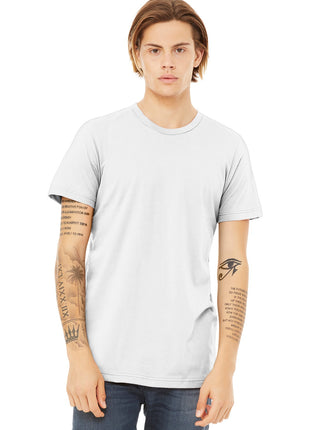 BELLA+CANVAS ® Unisex Heather CVC Short Sleeve Tee. BC3001CVC - Solid White Blend | Bella + Canvas