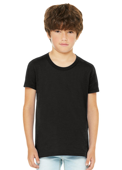 BELLA+CANVAS® Youth Heather CVC Tee BC3001YCVC - Black Heather | Bella + Canvas