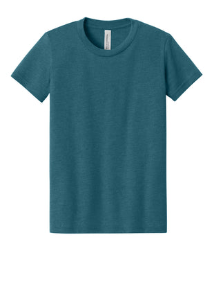 BELLA+CANVAS® Youth Heather CVC Tee BC3001YCVC - Heather Deep Teal | Bella + Canvas
