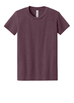 BELLA+CANVAS® Youth Heather CVC Tee BC3001YCVC - Heather Maroon | Bella + Canvas
