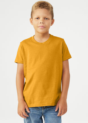 BELLA+CANVAS® Youth Heather CVC Tee BC3001YCVC - Heather Mustard | Bella + Canvas