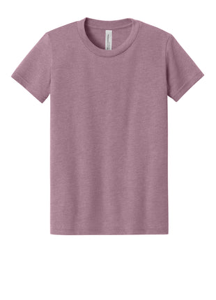 BELLA+CANVAS® Youth Heather CVC Tee BC3001YCVC - Heather Orchid | Bella + Canvas