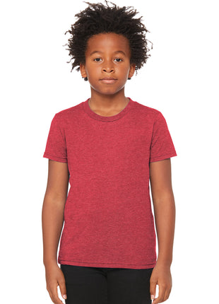 BELLA+CANVAS® Youth Heather CVC Tee BC3001YCVC - Heather Red | Bella + Canvas